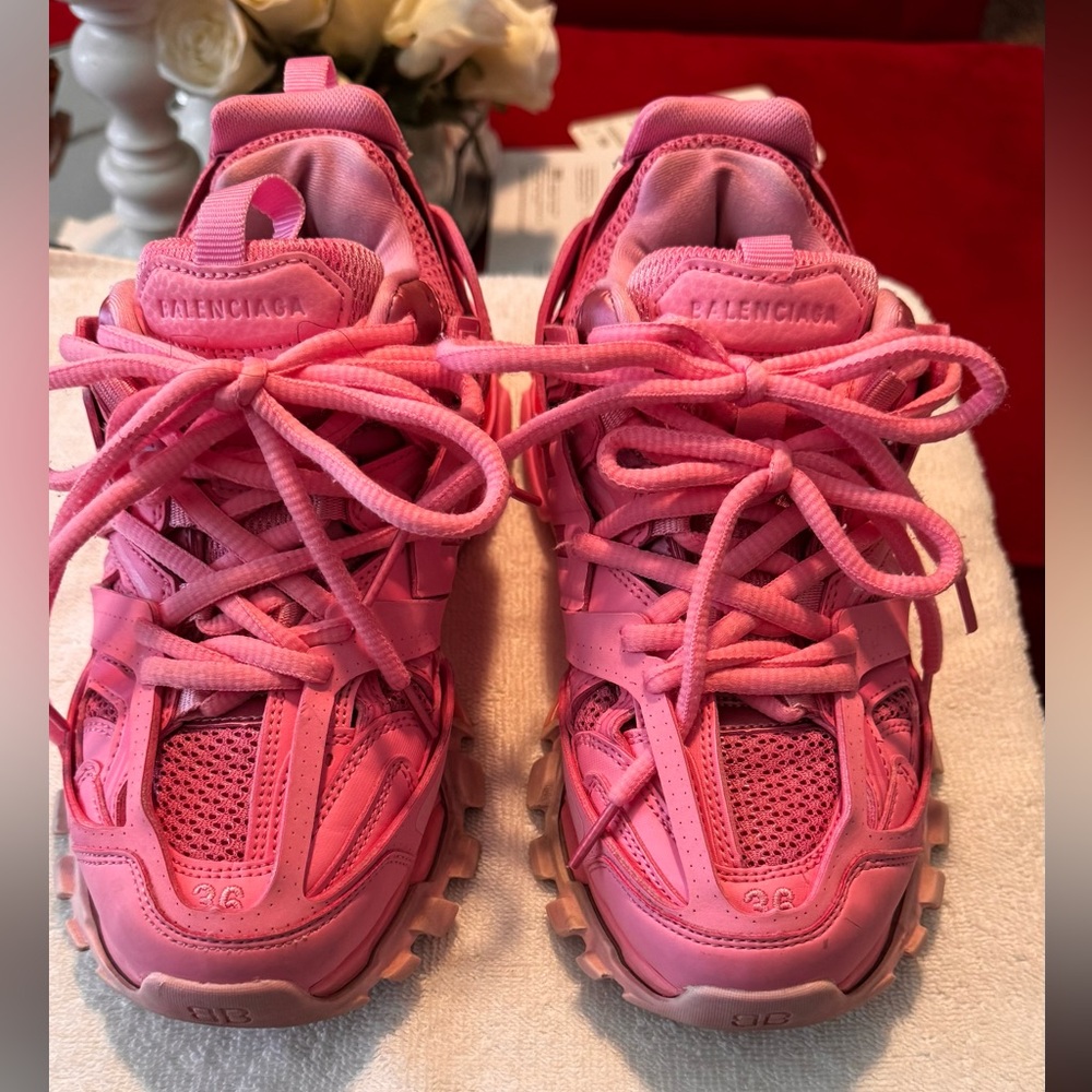 Balenciaga Women's Sneakers in Bright Pink